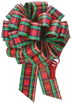 Christmas Plad Pull Bow